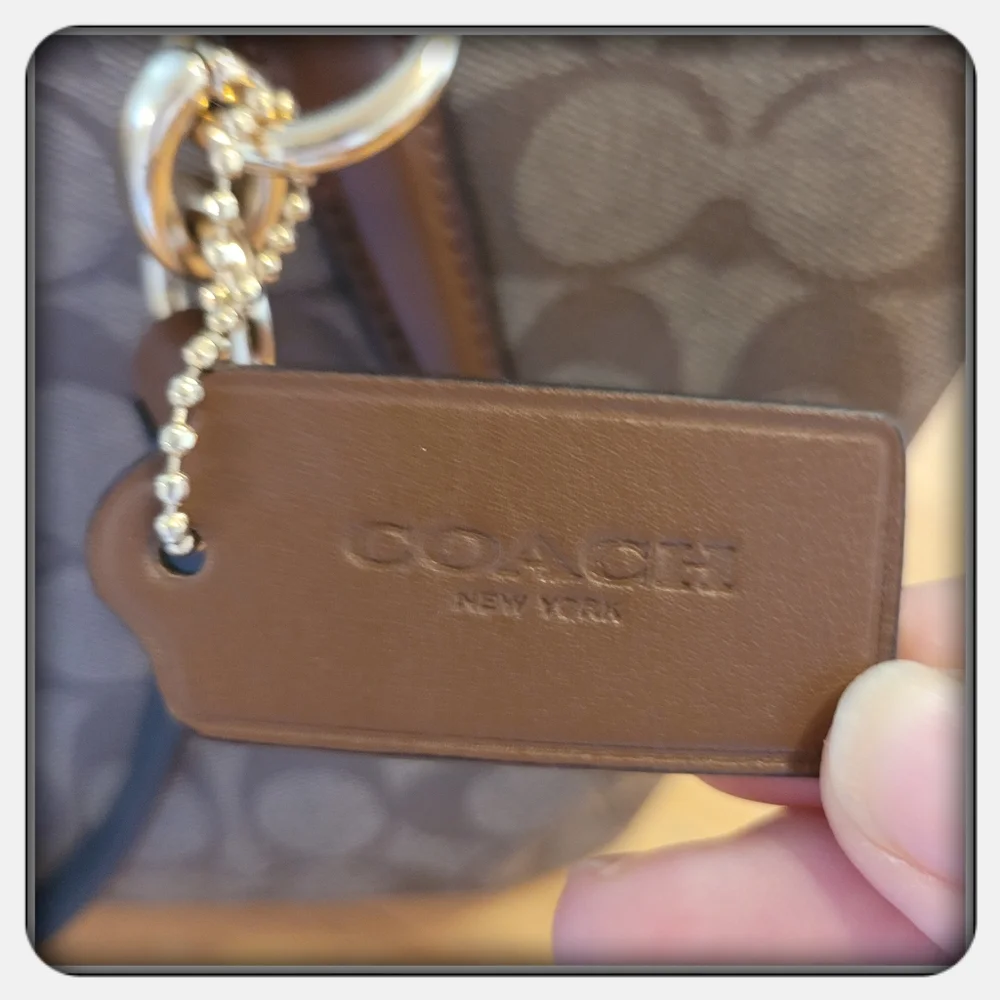 EUC Coach Khaki Small Kelsey Satchel